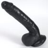 10 Inch Black Dildo Full Silicone For Female