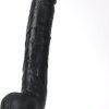 10 Inch Black Dildo Full Silicone For Female 2
