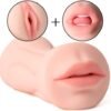 2 In 1 Vagina and Mouth Pocket Pussy Male Masturbator