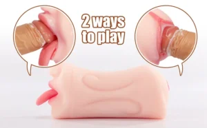 2 In 1 Vagina and Mouth Pocket Pussy Male Masturbator Details