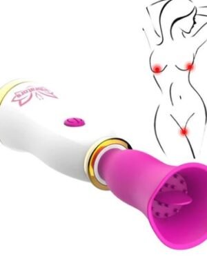 2 In ! Tongue Clitoris Oral Licking Nipple Sucking Vibrator 11