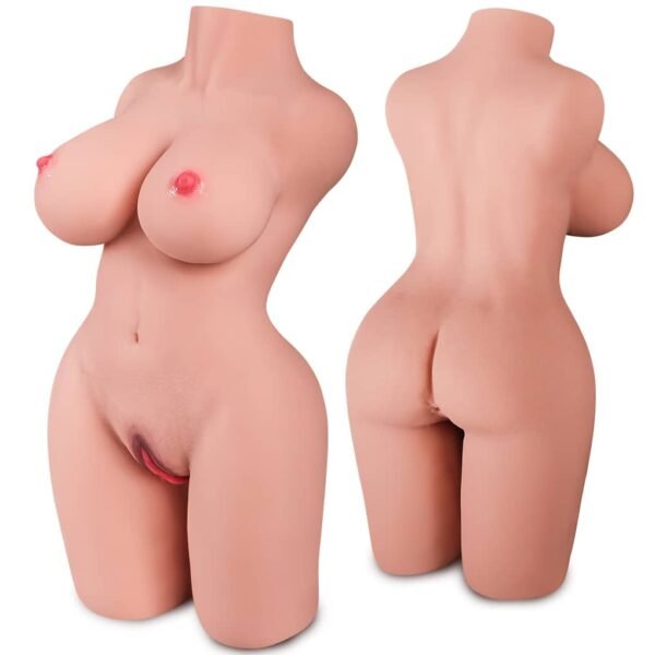 3 Fit Half Body Sex Doll For Breast with Pussy & Anal Solid Silicone Doll