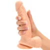 7 Inch Realistic Dildo Vibrator with Suction Cup (7)