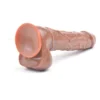 Brown Color Multi-Speed Vibrating and Rotating Dildo with Suction Cup 4