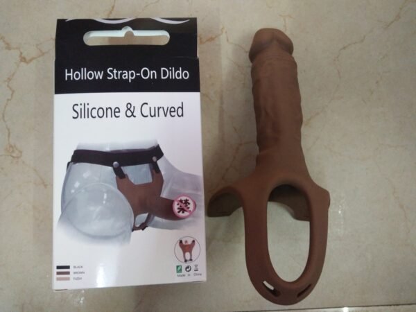 Curve Dong Hollow Silicone Strap-on 3