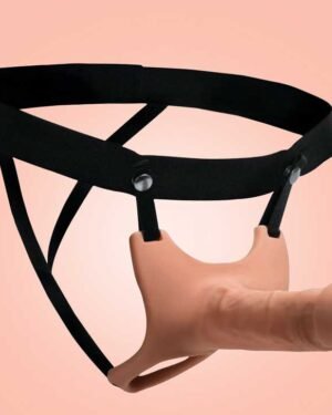 Curve Dong Hollow Silicone Strap-on