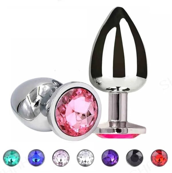 Diamond Metal Anal Butt Plug 3