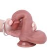Dual-Layer Liquid Silicone Foreskin Dildo Suction Cup (5)