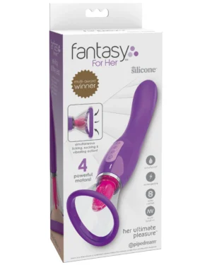 Fantasy Tongue Vibrator With Dildo 2 In 1
