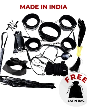 Full Leather BDSM SEX KIT Black Color