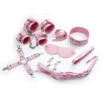 Full Leather BDSM SEX KIT Pink Color
