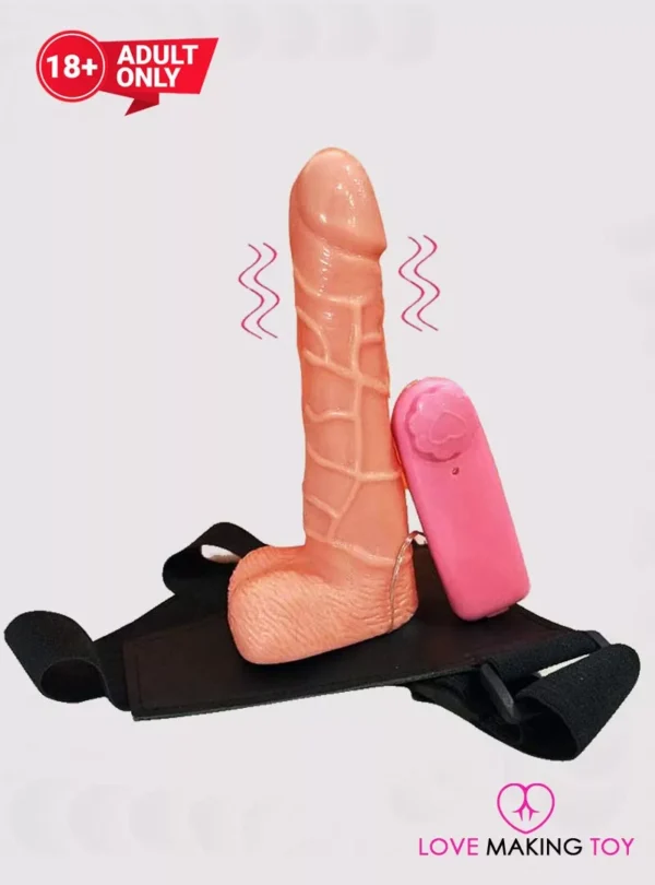 Lifelike Solid Strapon Vibrating Cock For Women