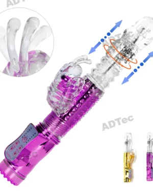 Rechargeable Jack Rabbit Thrusting Dildo Vibrator (6)