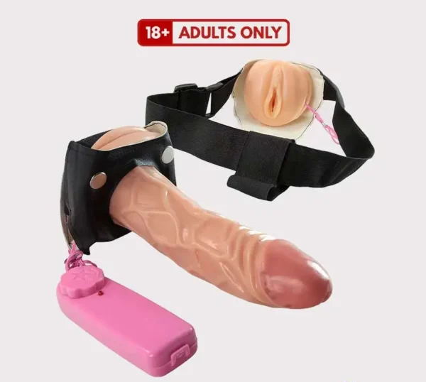 Strapon Dildo Vibrating With Attached Vagina 3