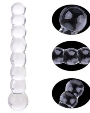 Ultra Beaded Crystal Glass dildo