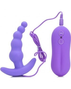VIBRATING ANAL PLUG BEADS PROSTATE MASSAGER