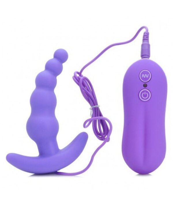 VIBRATING ANAL PLUG BEADS PROSTATE MASSAGER