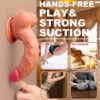 Dual Layer Silicone Realistic Dildo With Suction Cup